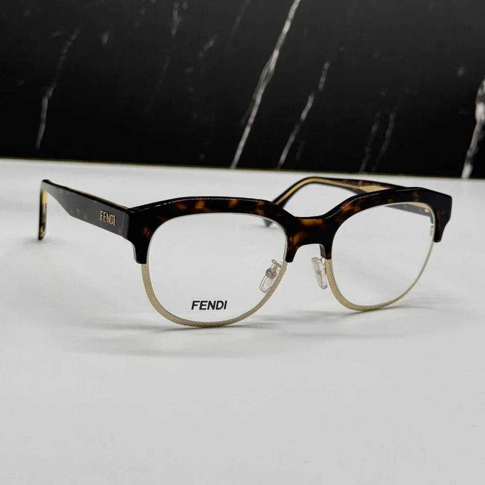 NEW FENDI FE50068U 052 HAVANA WOMEN EYEGLASSES FENDI